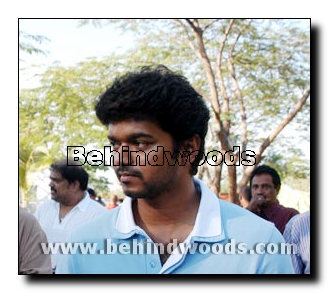 Vijay at Hyderabad